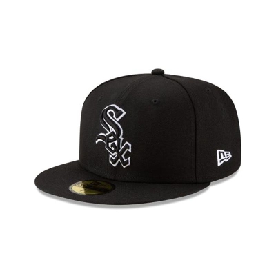 Sapca New Era Chicago White Sox MLB Outline 59FIFTY Fitted - Negrii